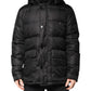 Black Hooded Parka Coat Winter Jacket