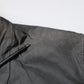 Black Solid Cotton Collared Coat Jacket