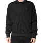 Black Nylon Logo Full Zip Bomber Jacket