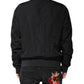 Black Nylon Logo Full Zip Bomber Jacket