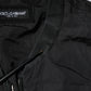 Black Nylon Logo Full Zip Bomber Jacket