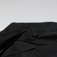 Black Nylon Logo Full Zip Bomber Jacket