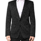 Black MARTINI Brocade Single Breasted Blazer
