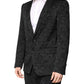 Black MARTINI Brocade Single Breasted Blazer