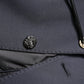 Dark Blue Cotton Men Jacket Coat Suit Blazer