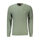 Green Cotton Men Sweater