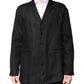 Black Linen Single Breasted Men Coat Blazer