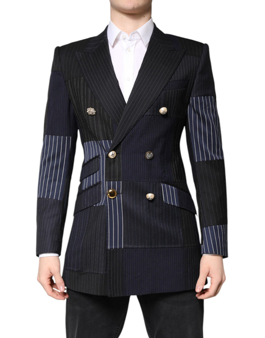 Multicolor Patchwork Jacket Coat Suit Blazer