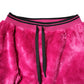 Pink Acrylic Cargo Jogging Sweatpants Pants