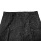 Black Floral Jacquard Mid Waist Dress Pants