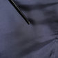 Dark Blue Silk Double Breasted Shirt