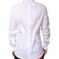 White Cotton GOLD Men Dress Formal Shirt