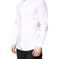 White Cotton GOLD Dress Formal Collared Shirt