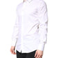 White Cotton GOLD Dress Formal Collared Shirt