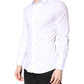 White Cotton GOLD Dress Formal Collared Shirt