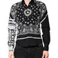 Black White Bandana MARTINI Casual Shirt