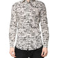 White Black Logo MARTINI Men Casual Shirt