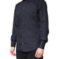 Dark Blue MARTINI Cotton Formal Dress Shirt
