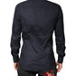 Dark Blue MARTINI Cotton Formal Dress Shirt