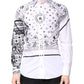 White Black Bandana MARTINI Men Dress Shirt
