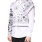 White Black Bandana MARTINI Men Dress Shirt