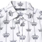 White Crown Cotton GOLD Formal Dress Shirt