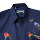 Blue Rabbit Print Long Sleeve Shirt
