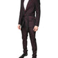 Maroon Single Breasted Formal 2 Piece Suit
