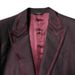 Maroon Single Breasted Formal 2 Piece Suit