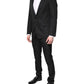Black Single Breasted Formal 2 Piece Suit