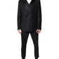 Black Double Breasted Formal 3 Piece Suit