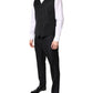 Black Double Breasted Formal 3 Piece Suit