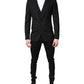 Black Single Breasted Formal Blazer with Vest