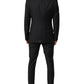 Black Wool Single Breasted 2 Piece Suit