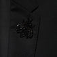 Black Wool Single Breasted 2 Piece Suit