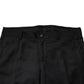 Black Wool Single Breasted 2 Piece Suit