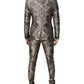 Multicolor Jacquard Single Breasted 3 Piece Suit