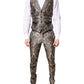 Multicolor Jacquard Single Breasted 3 Piece Suit