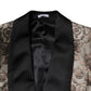 Multicolor Jacquard Single Breasted 3 Piece Suit
