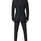 Black TAORMINA Double Breasted 2 Piece Suit
