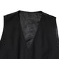 Black Single Breasted Formal 3 Piece Suit