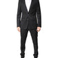 Dark Gray Wool Single Breasted 2 Piece Suit