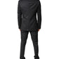 Dark Gray Wool Single Breasted 2 Piece Suit