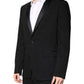 Black Wool Single Breasted 2 Piece Suit