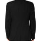 Black Wool Single Breasted 2 Piece Suit