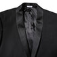 Black Wool Single Breasted 2 Piece Suit