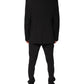 Black Cotton Single Breasted 2 Piece Suit