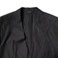 Black Cotton Single Breasted 2 Piece Suit