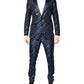 Multicolor Polyester Jacquard 2 Piece Suit