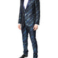Multicolor Polyester Jacquard 2 Piece Suit